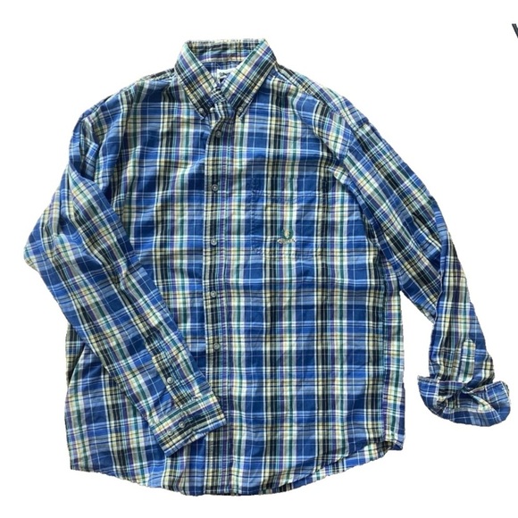 Wrangler Riata Shirt Men Large Multicolor Plaid Long Sleeve Classic Button-Down - Picture 4 of 4